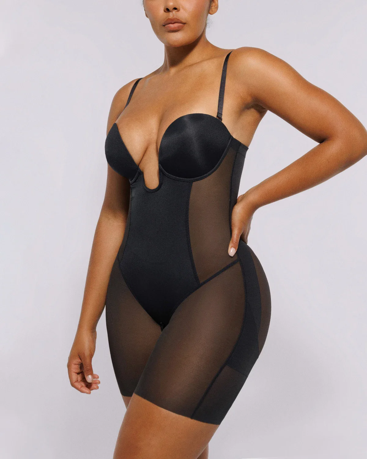 BOOT-YEAH™ MeshSmooth™ Deep Plunge Bodysuit - Image 11