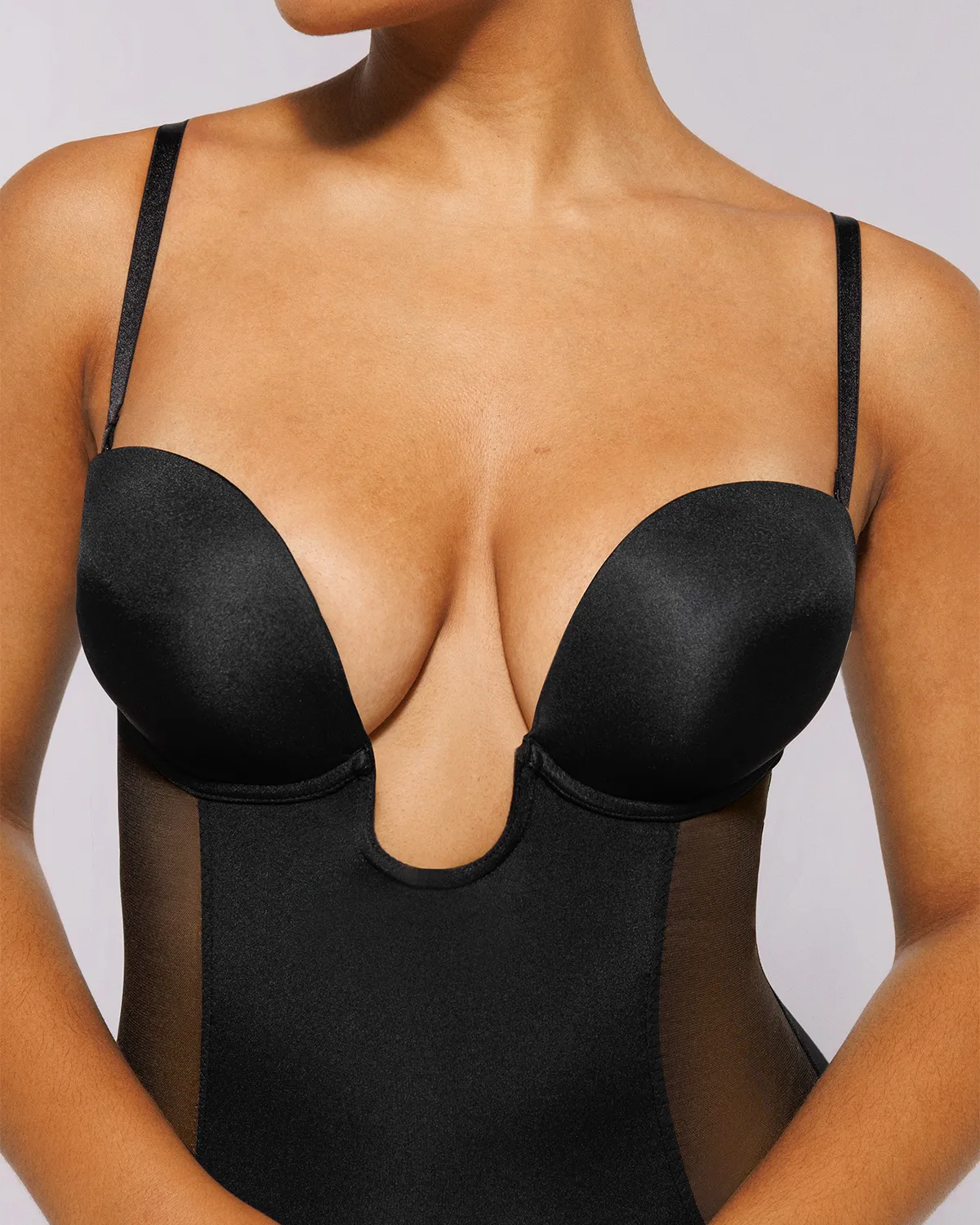 BOOT-YEAH™ MeshSmooth™ Deep Plunge Bodysuit - Image 18