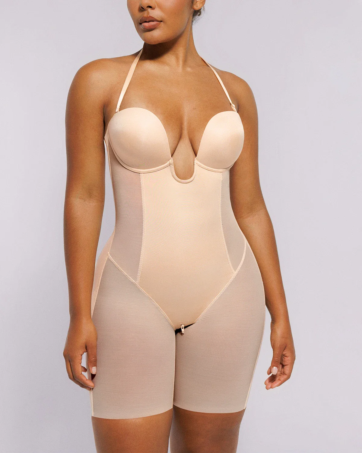 BOOT-YEAH™ MeshSmooth™ Deep Plunge Bodysuit - Image 6