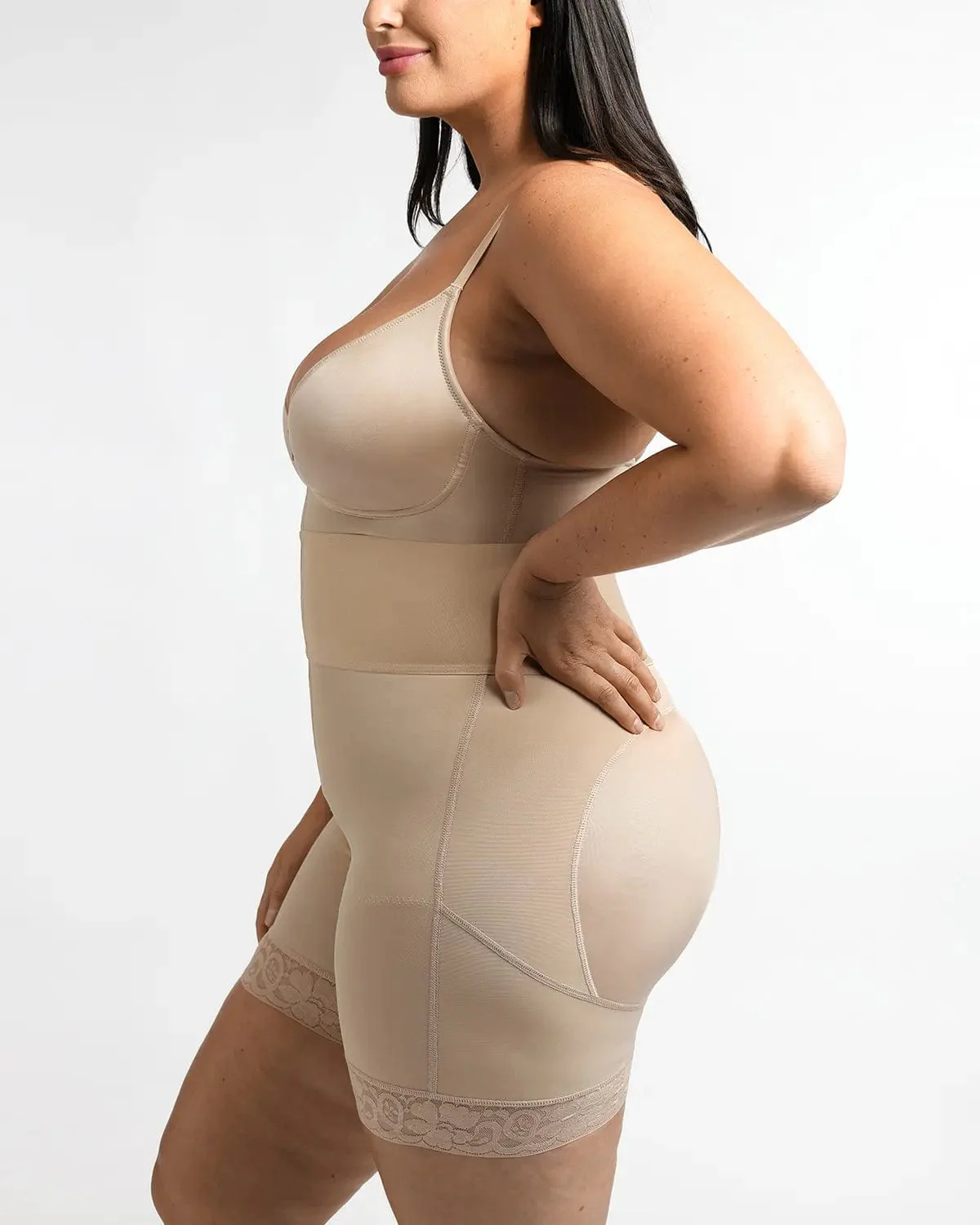 Bare Essentials™ AirSlim® ElasticFuse Waistband Shaping Bodysuit - Image 16