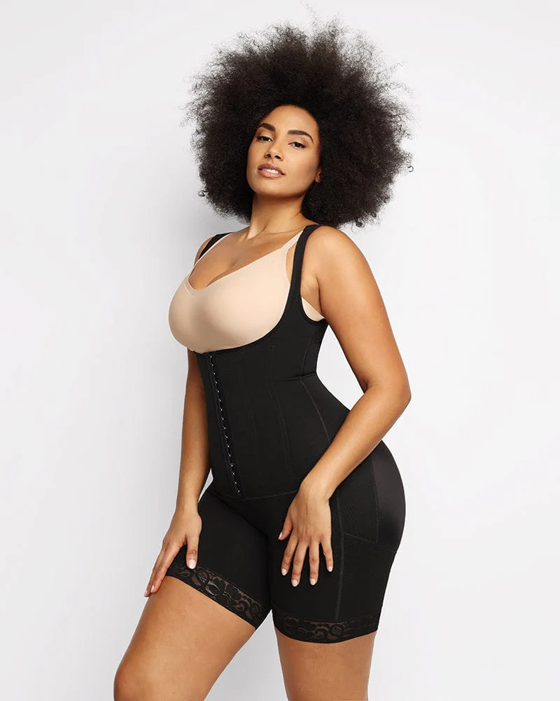 Bare Essentials™ AirSlim® Flexible Boning Open Bust Full Bodysuit - Image 10