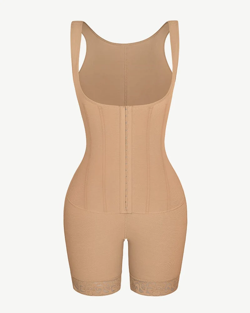 Bare Essentials™ AirSlim® Flexible Boning Open Bust Full Bodysuit - Image 3