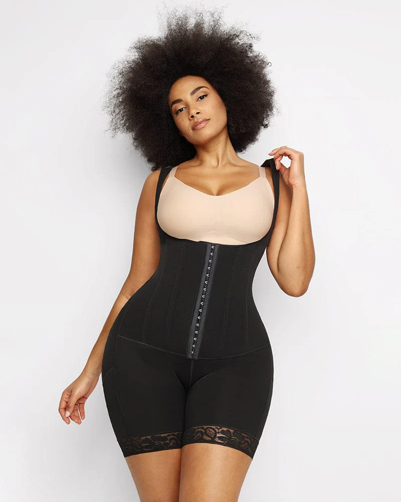 Bare Essentials™ AirSlim® Flexible Boning Open Bust Full Bodysuit - Image 7