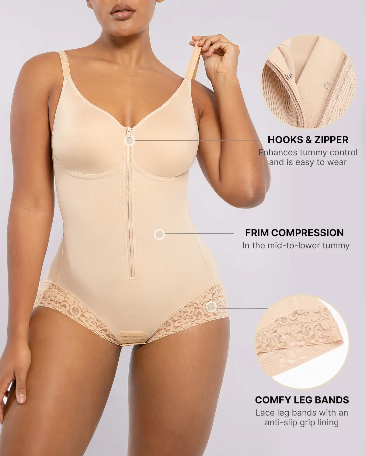 Bare Essentials™ AirSlim® Hourglass Full Body Brief Bodysuit - Image 13
