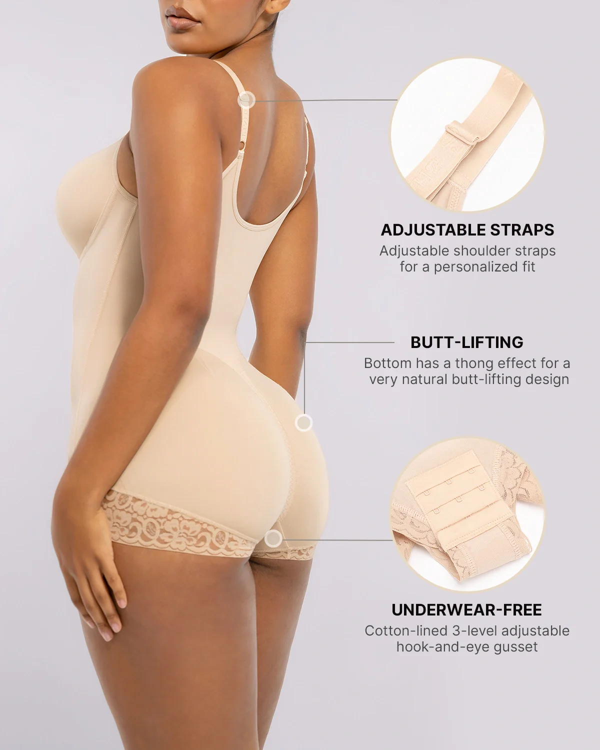 Bare Essentials™ AirSlim® Hourglass Full Body Brief Bodysuit - Image 14