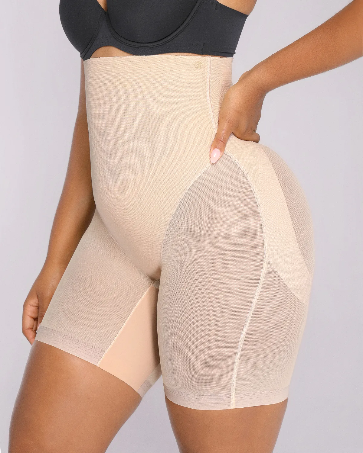 BOOT-YEAH™ MeshSmooth™ High-Waisted Mid Thigh Short - Image 9