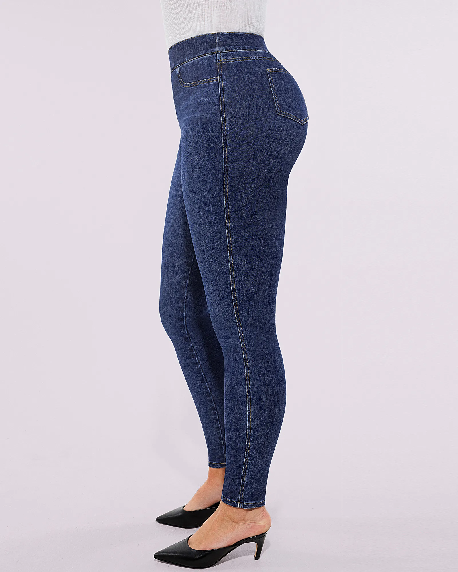 Bare Essentials™ High-Waisted Padded Hip Skinny Jeans - Image 22
