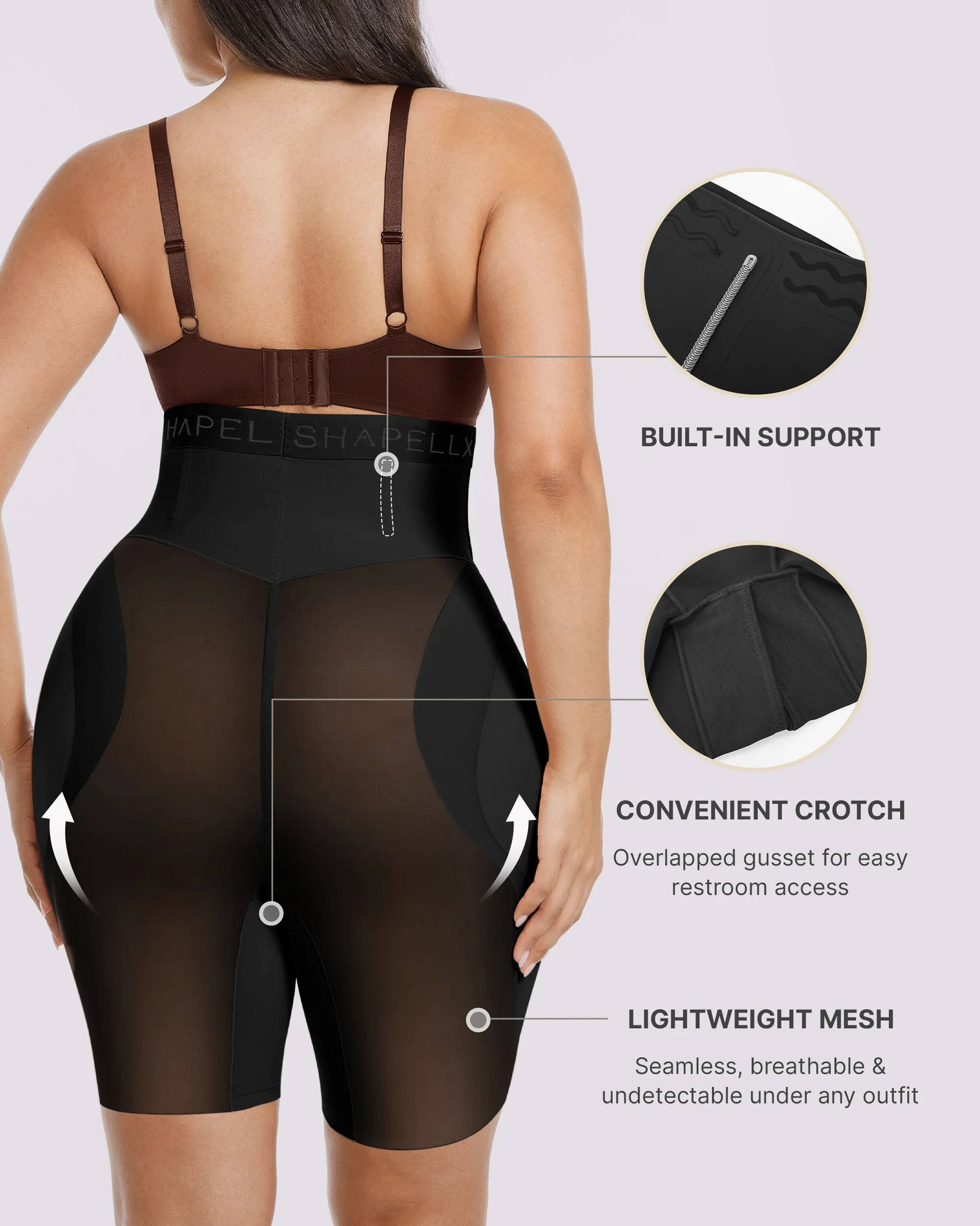 Bare Essentials™ MeshSmooth™ Hip Enhancer Padded Short - Image 13