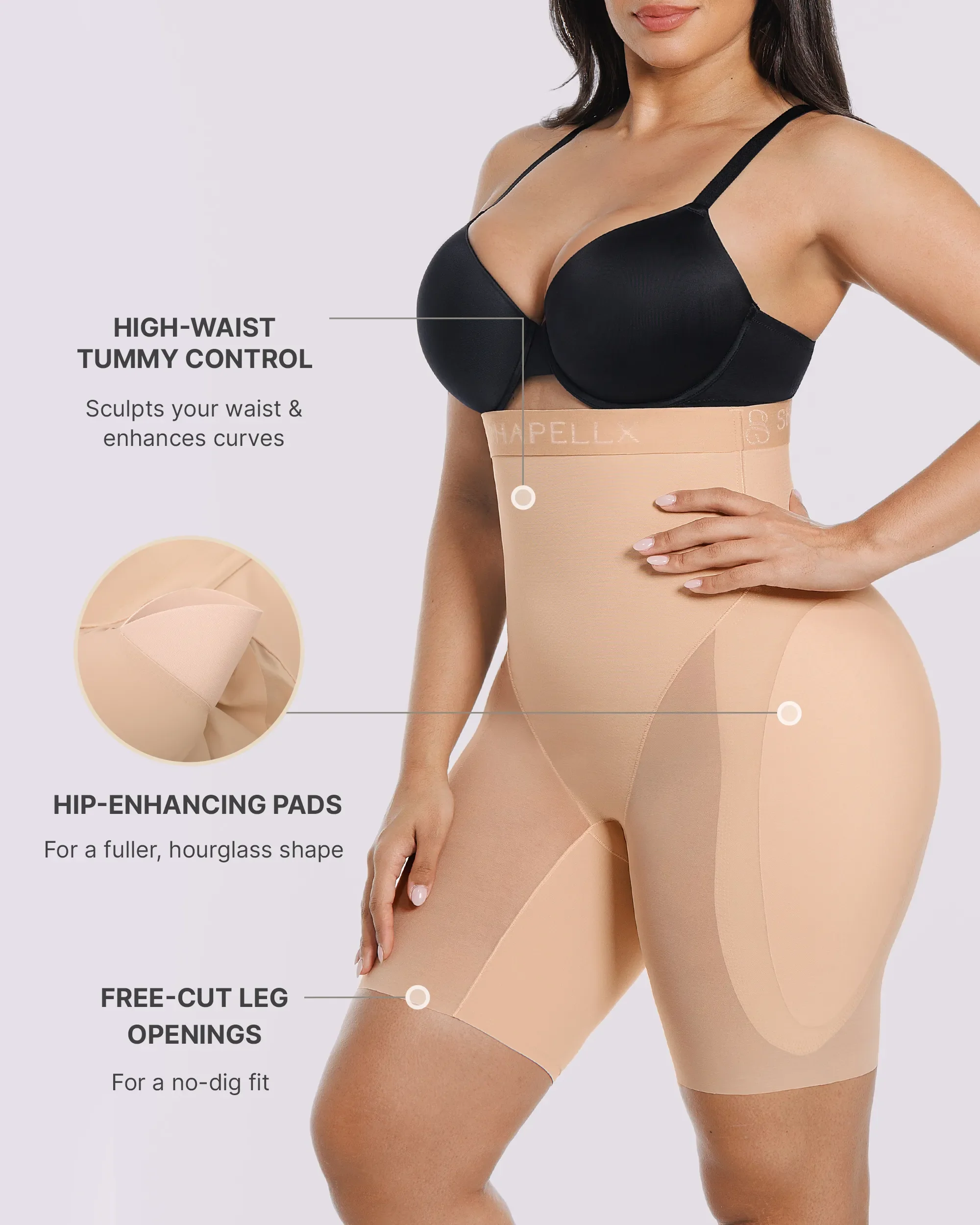 Bare Essentials™ MeshSmooth™ Hip Enhancer Padded Short - Image 3