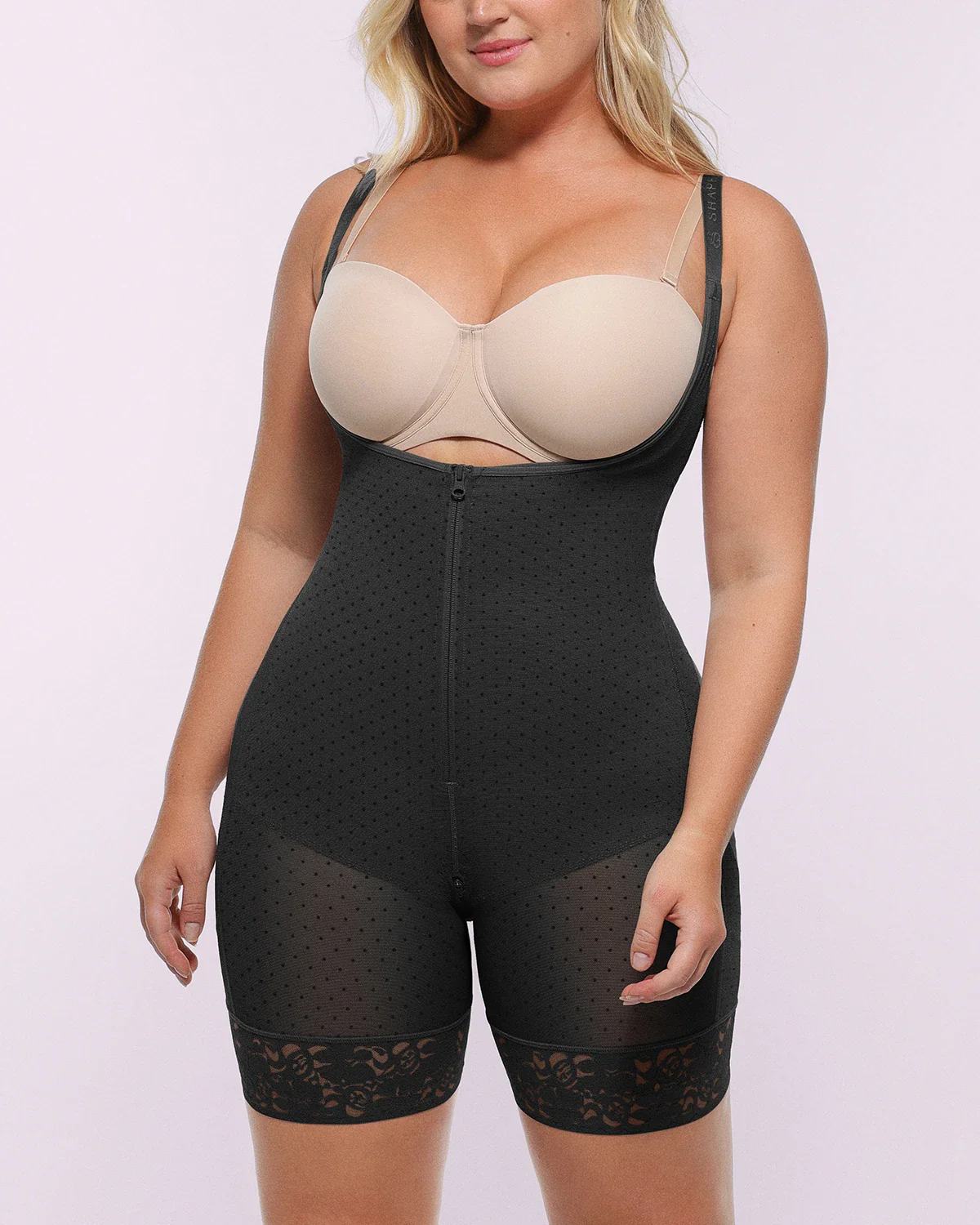 BOOT-YEAH™ AirSlim® Open Bust Polka Dot Bodysuit - Image 5