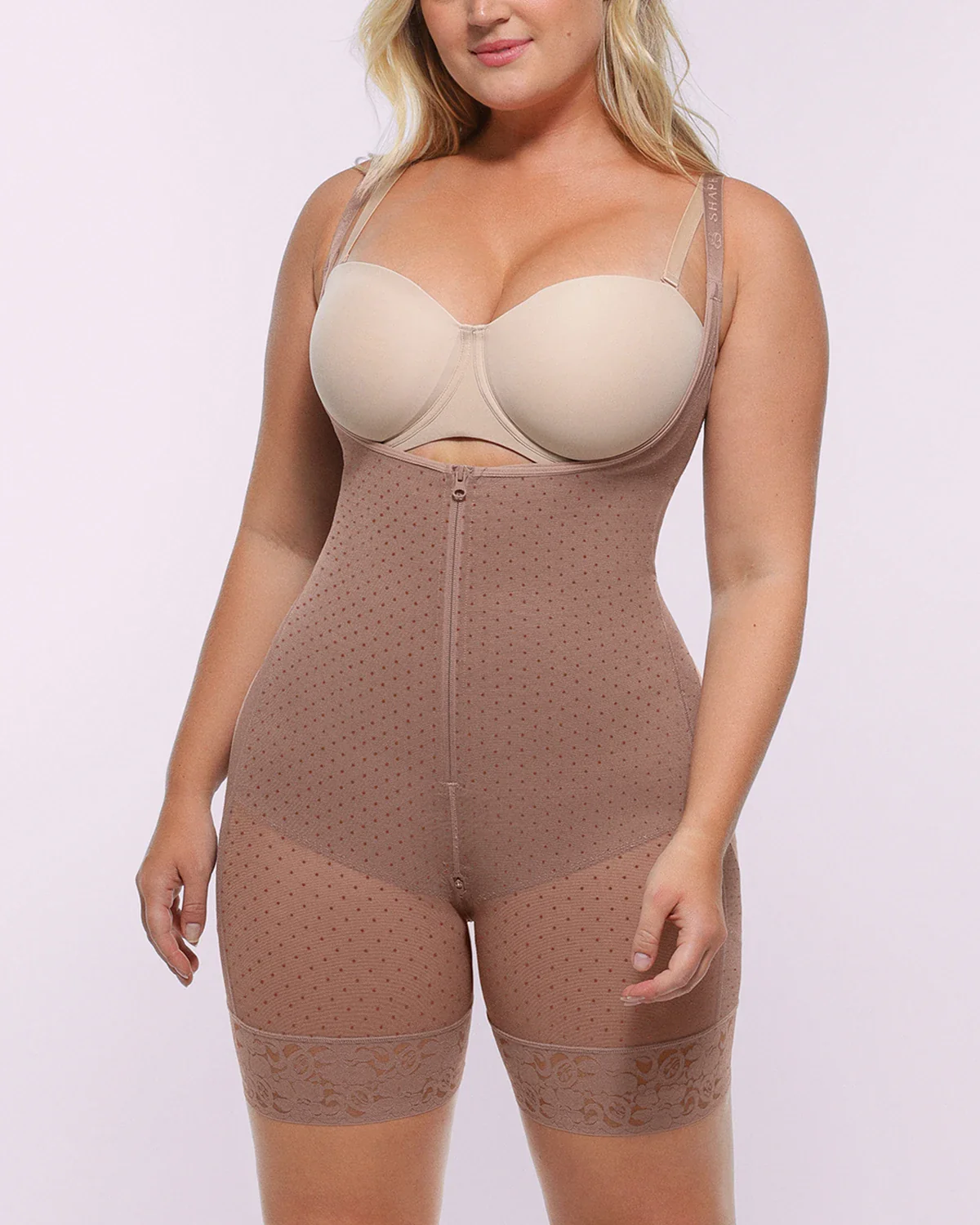 BOOT-YEAH™ AirSlim® Open Bust Polka Dot Bodysuit - Image 9