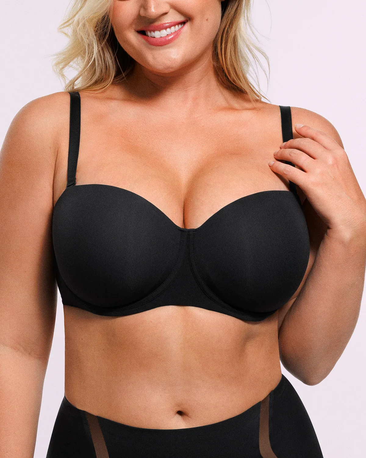 Bare Essentials™ AirSlim® Convertible Strapless Push Up Bra - Image 11