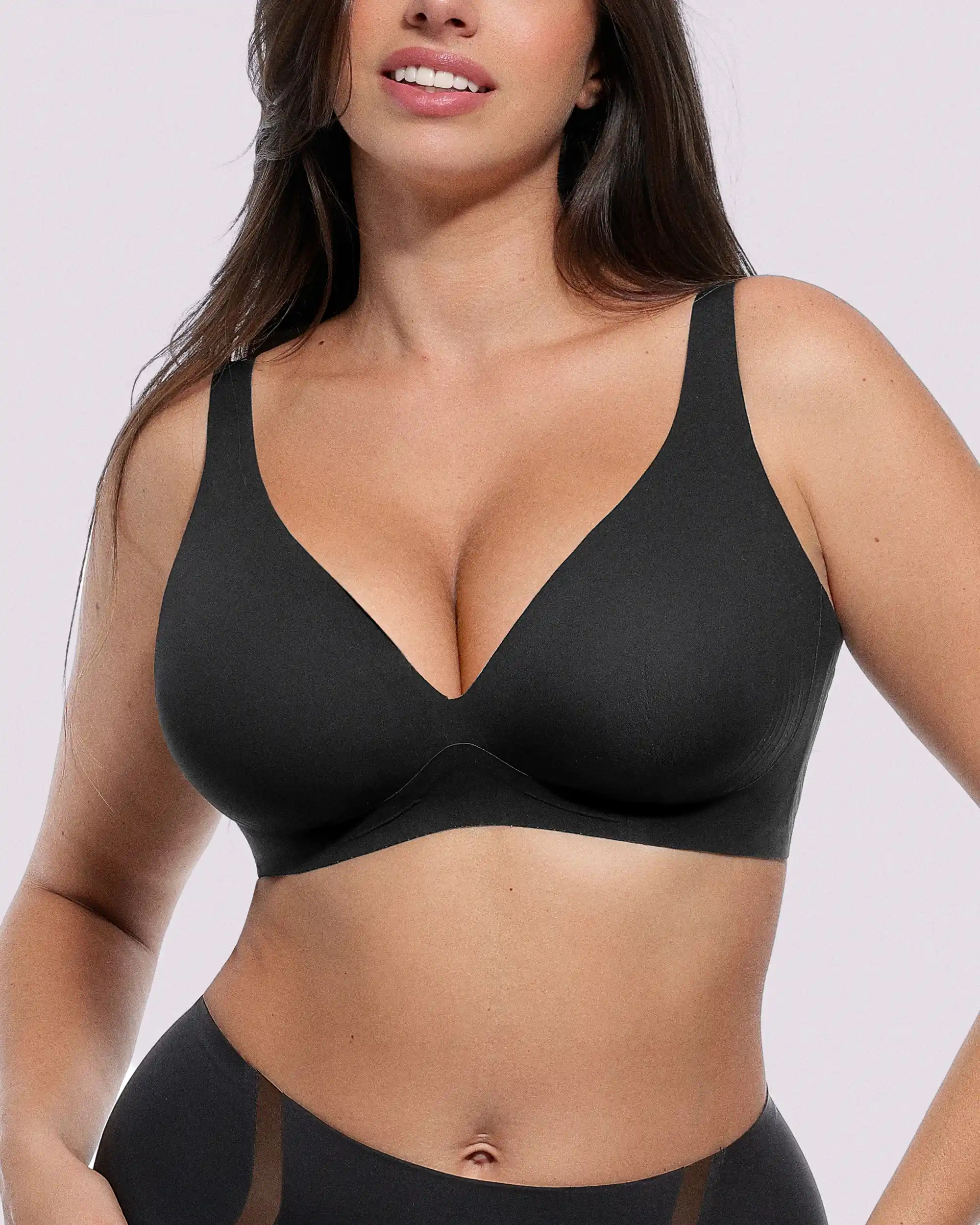Curve Code™ LYCRA®FitSense™ Wireless V-Neck Bra - Image 5