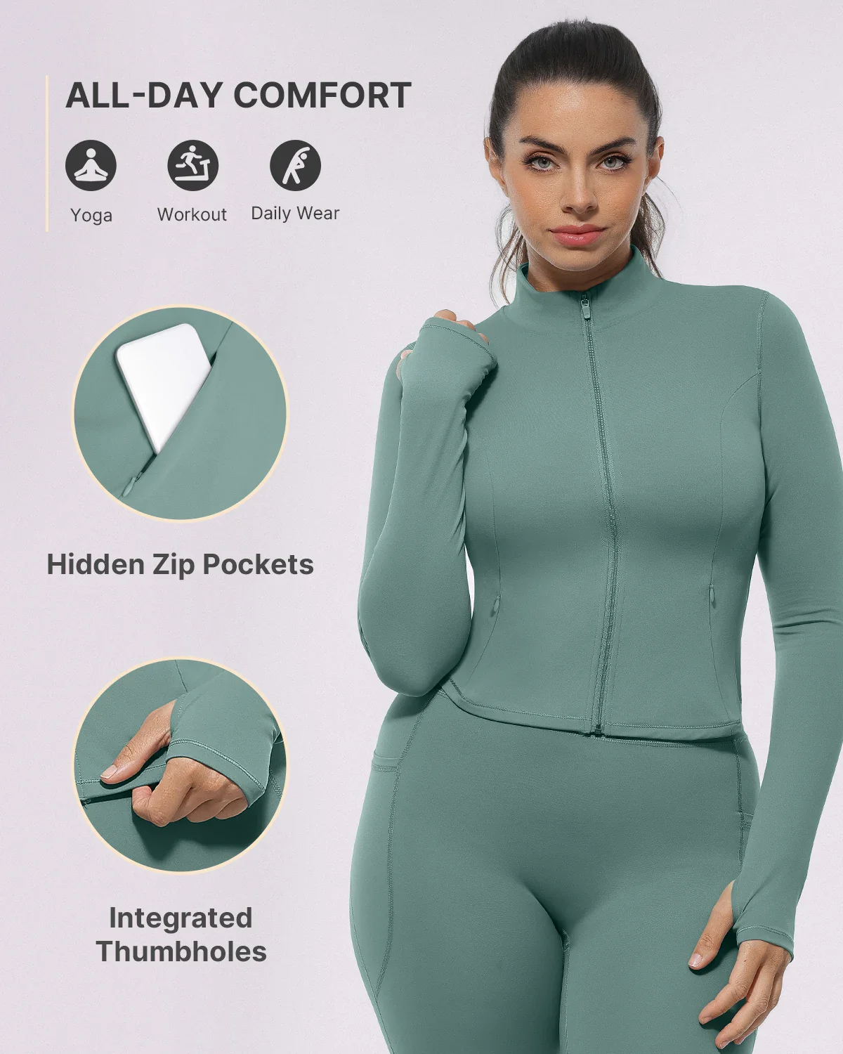 NeoSweat® AirSlim® Slim-Fit Zip Jacket - Image 3