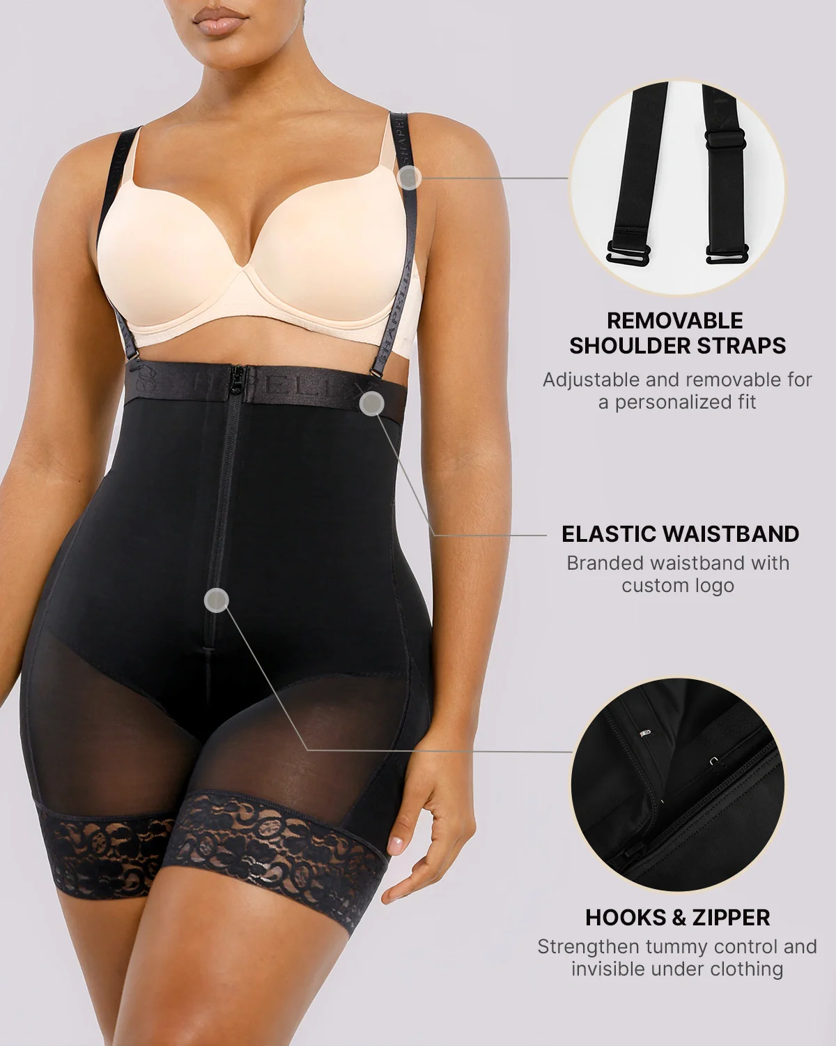 BOOT-YEAH™ AirSlim® Firm Tummy Compression Shaping Short - Image 3