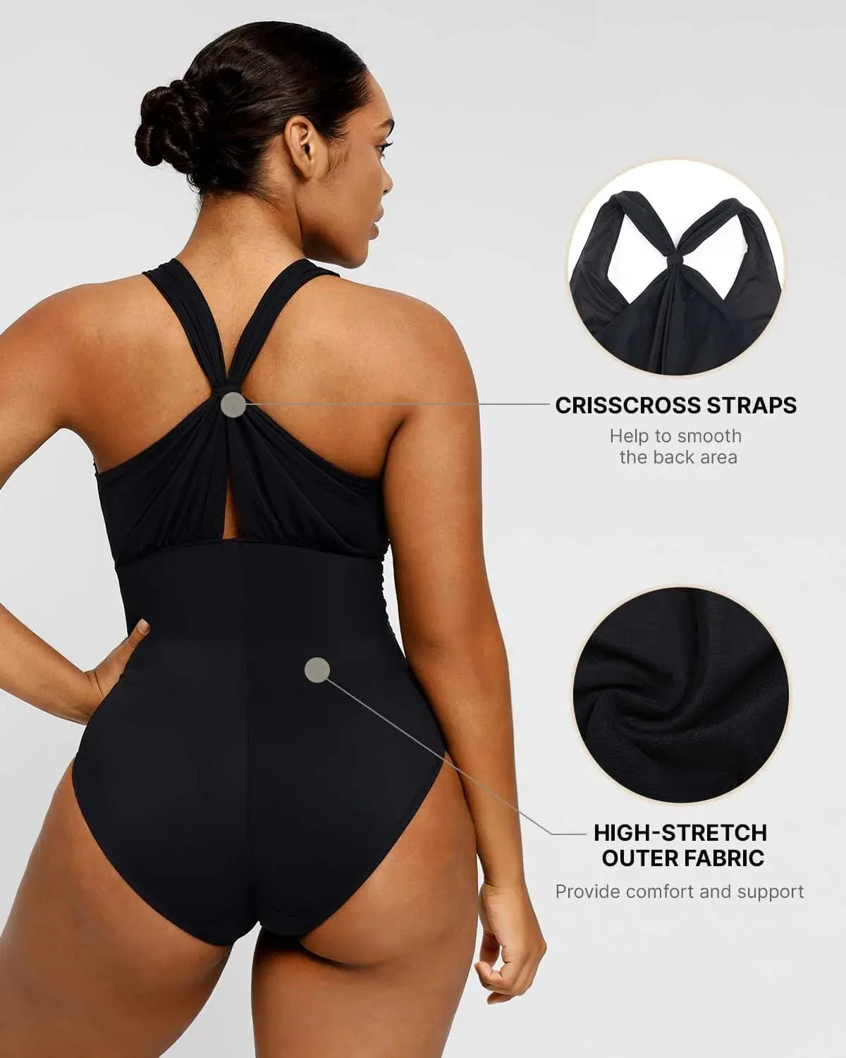 Smart Sculpt™ Ruched Twist-Front Shaping Swimsuit - Image 10