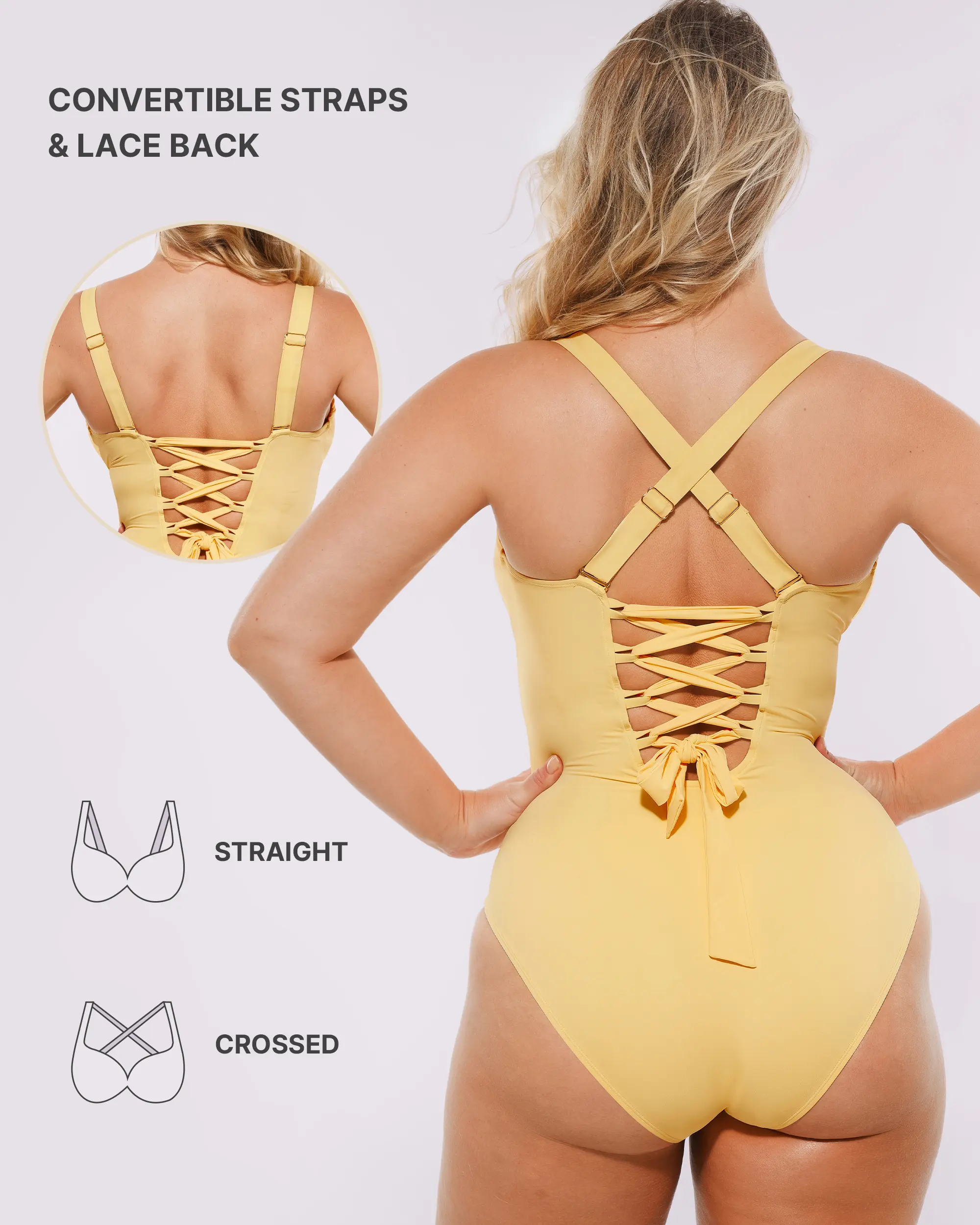 Smart Sculpt™ Ruched V-Neck Shaping Swimsuit - Image 14