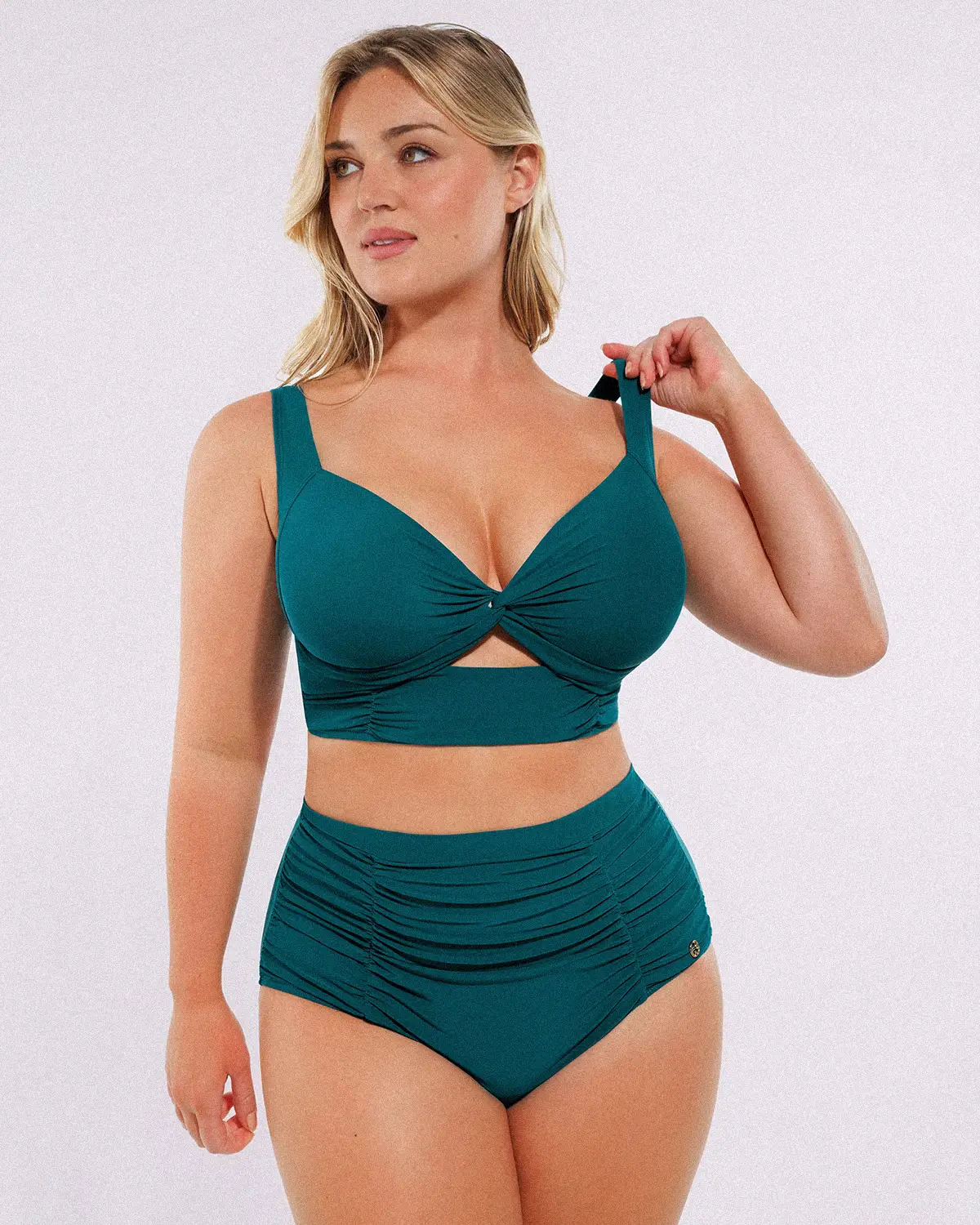 Smart Sculpt™ Twist-Front Bikini Top & High-Waisted Bottom Set - Image 17