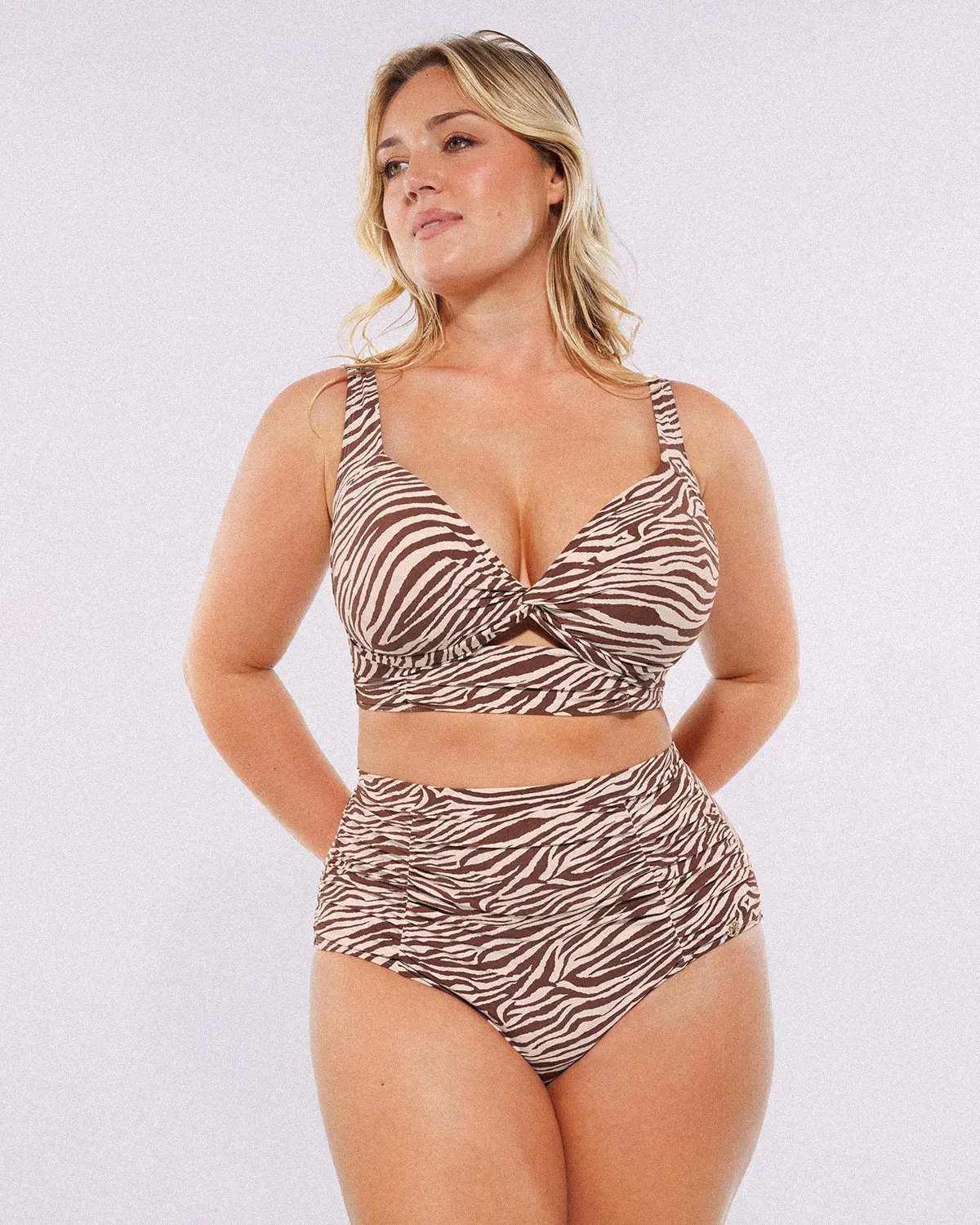 Smart Sculpt™ Twist-Front Bikini Top & High-Waisted Bottom Set - Image 37